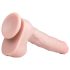 Easytoys - Dildo Grande con Ventosa y Testículos (29,5 cm) - Natural
