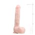 Easytoys - Dildo Grande con Ventosa y Testículos (29,5 cm) - Natural