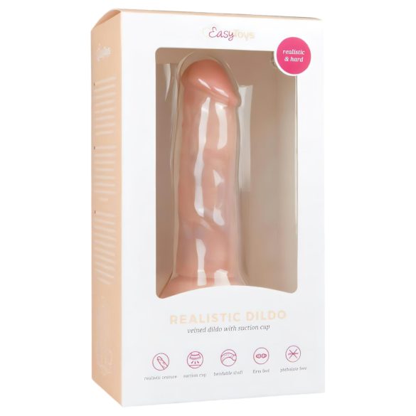 Easytoys - consolador realista con ventosa - 15,5cm - color natural