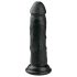 Easytoys - dildo realista con ventosa (15,5cm) - negro
