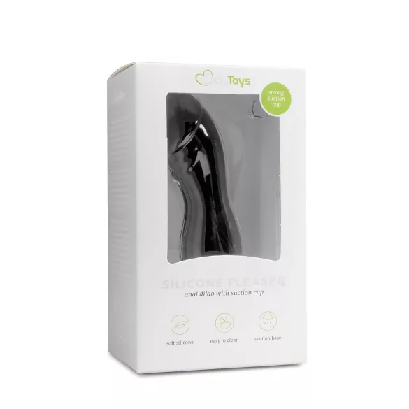 Easytoys - dildo con glande y ventosa - silicona negra