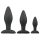 Easytoys Rocket - set de plugs anales negro (3 piezas)