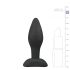Easytoys - tapón anal de silicona - pequeño (negro)