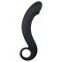 EasyToys Curved Dong - dildo anal de silicona (negro)