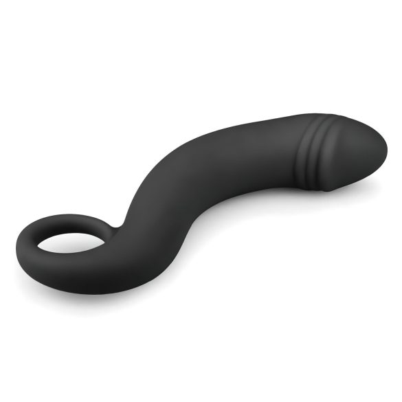 EasyToys - consolador anal curvado - silicona negra