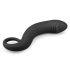 EasyToys Curved Dong - dildo anal de silicona (negro)