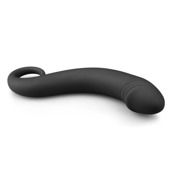 EasyToys - consolador anal curvado - silicona negra