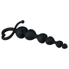 EasyToys - consolador anal perlado (negro)
