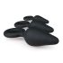 Easytoys - set de plug anal con anillos - 3 piezas (negro)