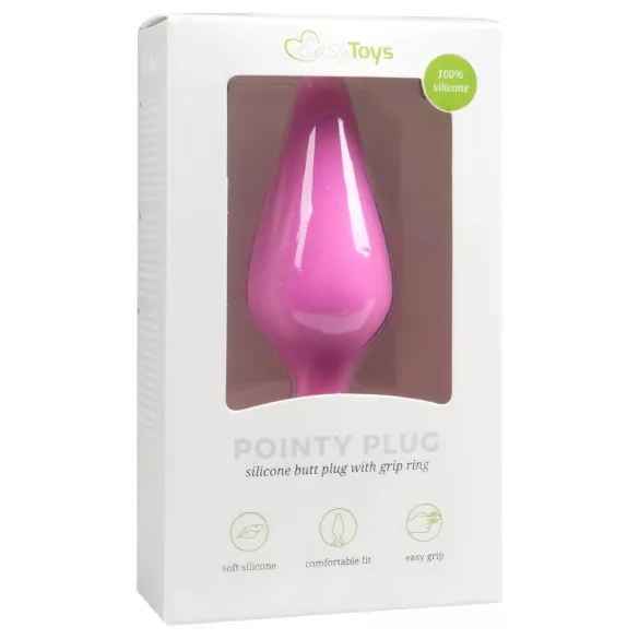 Easytoys - plug anal pequeño - silicona rosa
