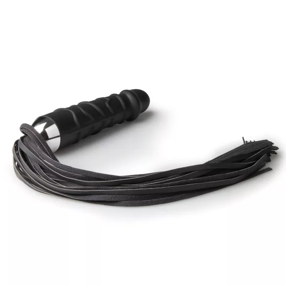 Easytoys - Flogger y consolador doble uso - silicona negro