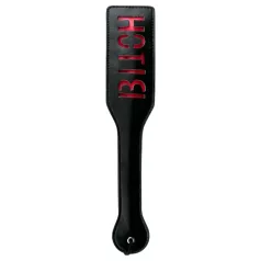 Easytoys Bitch - paleta de cuero sintético - negro