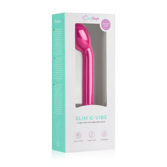Easytoys Slim - Vibrador punto G - estrecho - silicona rosa