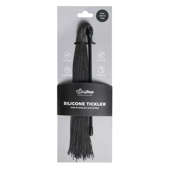 Easytoys - látigo de silicona flexible - negro