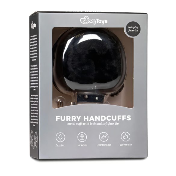 Easytoys - esposas de peluche - negro