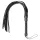 Easytoys - látigo flogger - suave cuero sintético - negro