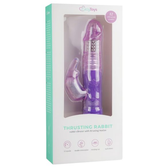 Easytoys Bunny - vibrador rabbit rotador y empujador - silicona lila