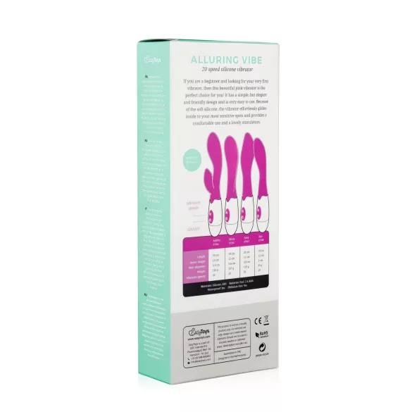 Easytoys - Vibrador punto G - resistente al agua - silicona rosa