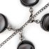 Easytoys - Set de collar, esposas de muñeca y tobillera (negro)
