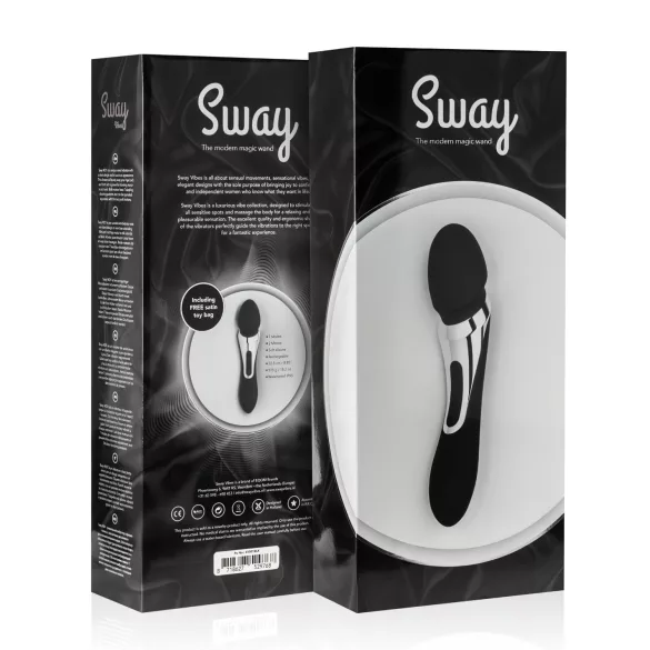 Sway No.1 Wand - masajeador vibrador recargable 2 en 1 - negro