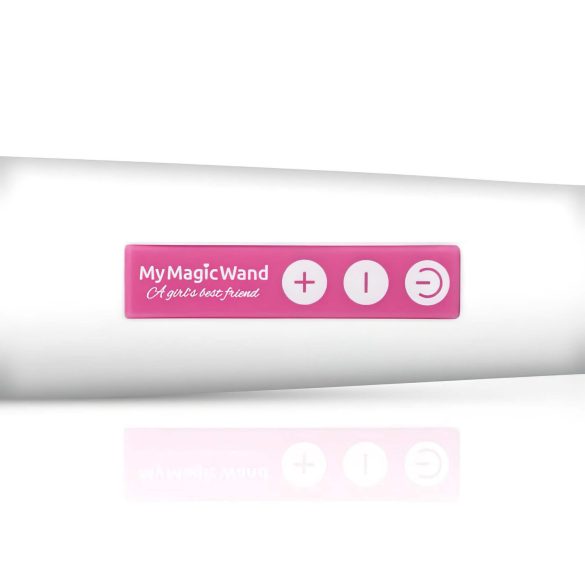 MyMagicWand - vibrador masajeador potente - silicona blanca y rosa