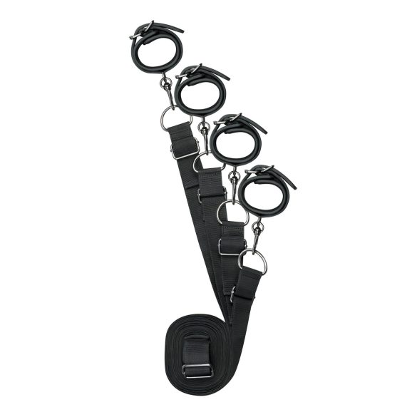 Easytoys - Juego de Ataduras para Cama (Negro)