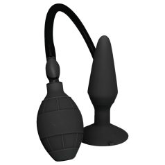 MenzStuff - plug anal hinchable - grande - silicona negra