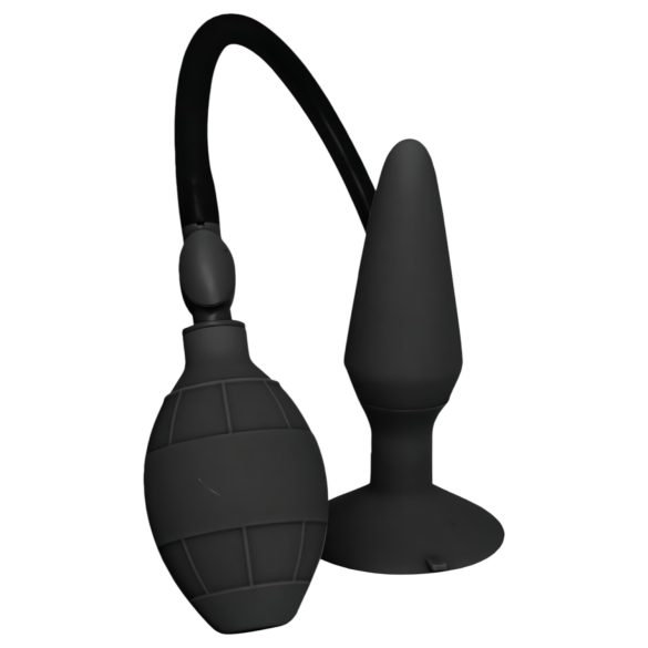 MenzStuff - plug anal hinchable - grande - silicona negra