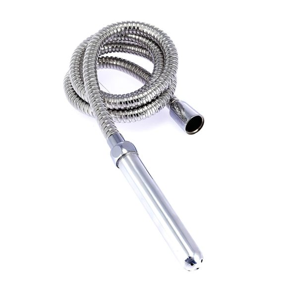 Rimba - Cabezal de ducha íntima de aluminio con tubo (plata)