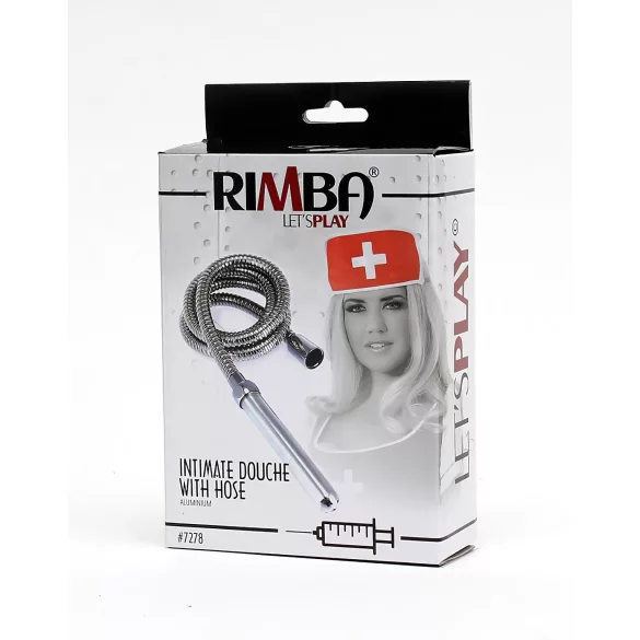 Rimba - ducha íntima anal con tubo - aluminio plata