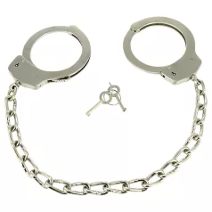   Rimba - esposas tobillo con cadena larga - acero plateado - 2 unidades