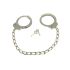 Rimba - esposas tobilleras de acero con cadenas largas (plata) - 2 uds