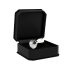 Rimba XS - Plug anal de metal plateado con piedras transparentes