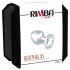 Rimba XS - plug anal metálico con joya transparente - color plateado