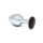 Rimba XS - plug anal de metal con piedras negras (plateado)