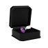 Rimba XS - plug anal plata con joya lila