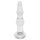 Rimba Dolly - ondulante dildo anal de vidrio (transparente)