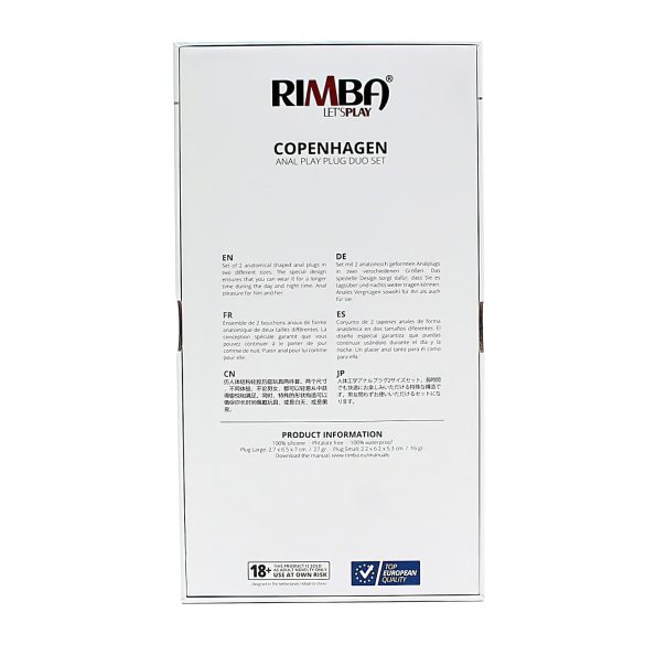 Rimba Copenhagen - set de plugs anales - silicona lila - 2 piezas