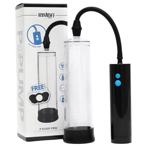 Rimba - bomba de vacío automática para pene - transparente