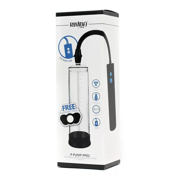 Rimba - bomba de vacío automática para pene - transparente