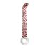 Rimba Sammy - Dildo de vidrio para punto G (transparente con diseño)