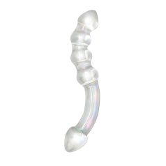 Rimba Xena - dildo doble de vidrio (transparente)