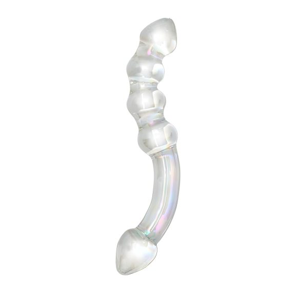 Rimba Xena - Doble Dildo de Vidrio (Transparente)