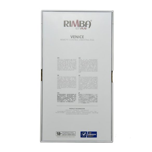 Rimba Venice - huevo vibrador inalámbrico recargable - negro