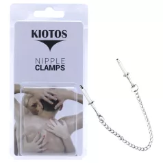 Kiotos - pinza para pezones de acero inoxidable (plateado)