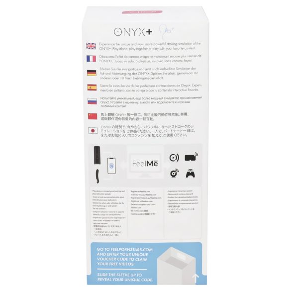 Kiiroo Onyx+ Asa Akira Experience - masturbador interactivo masculino - negro