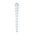 Gildo Glass No. 20 - dildo de vidrio con cuentas (transparente)