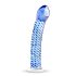 Dildo de Cristal Espiral Nº5 (Transparente-Azul)