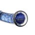 Dildo de Cristal Espiral Nº5 (Transparente-Azul)