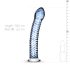Dildo de Cristal Espiral Nº5 (Transparente-Azul)